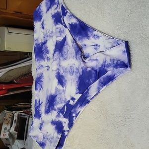 Shein purple tie dye swim bottoms